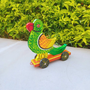 Rangyatra wooden Parrot toys pull along toy