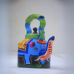 Rangyatra Hand-Painted Colourful Aluminum Tea Kettle Used For Wedding Event, Tea Stall And Home Decor