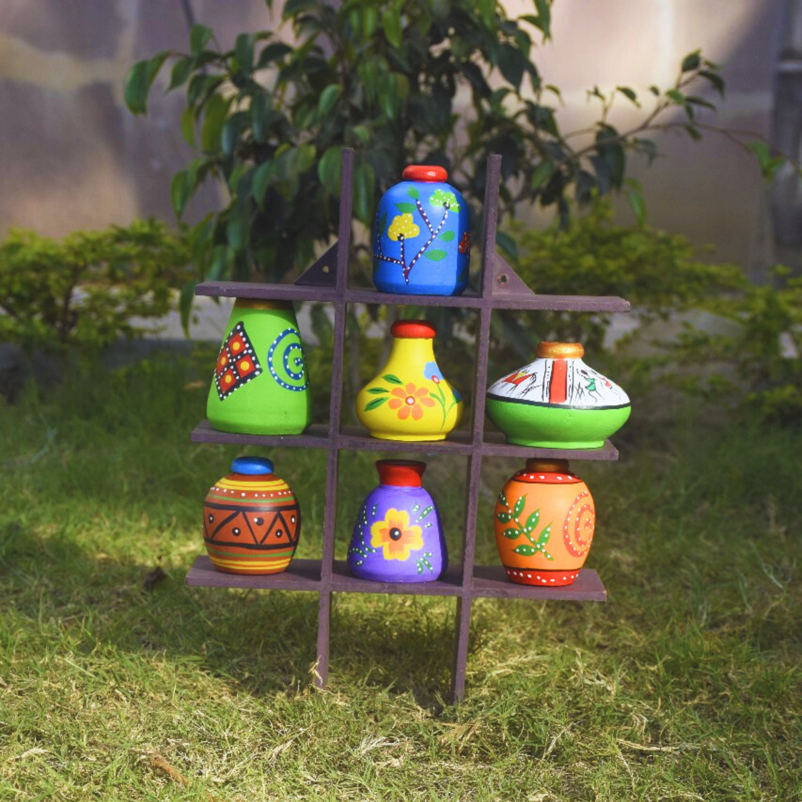 Wooden Wall Decor Pot Set