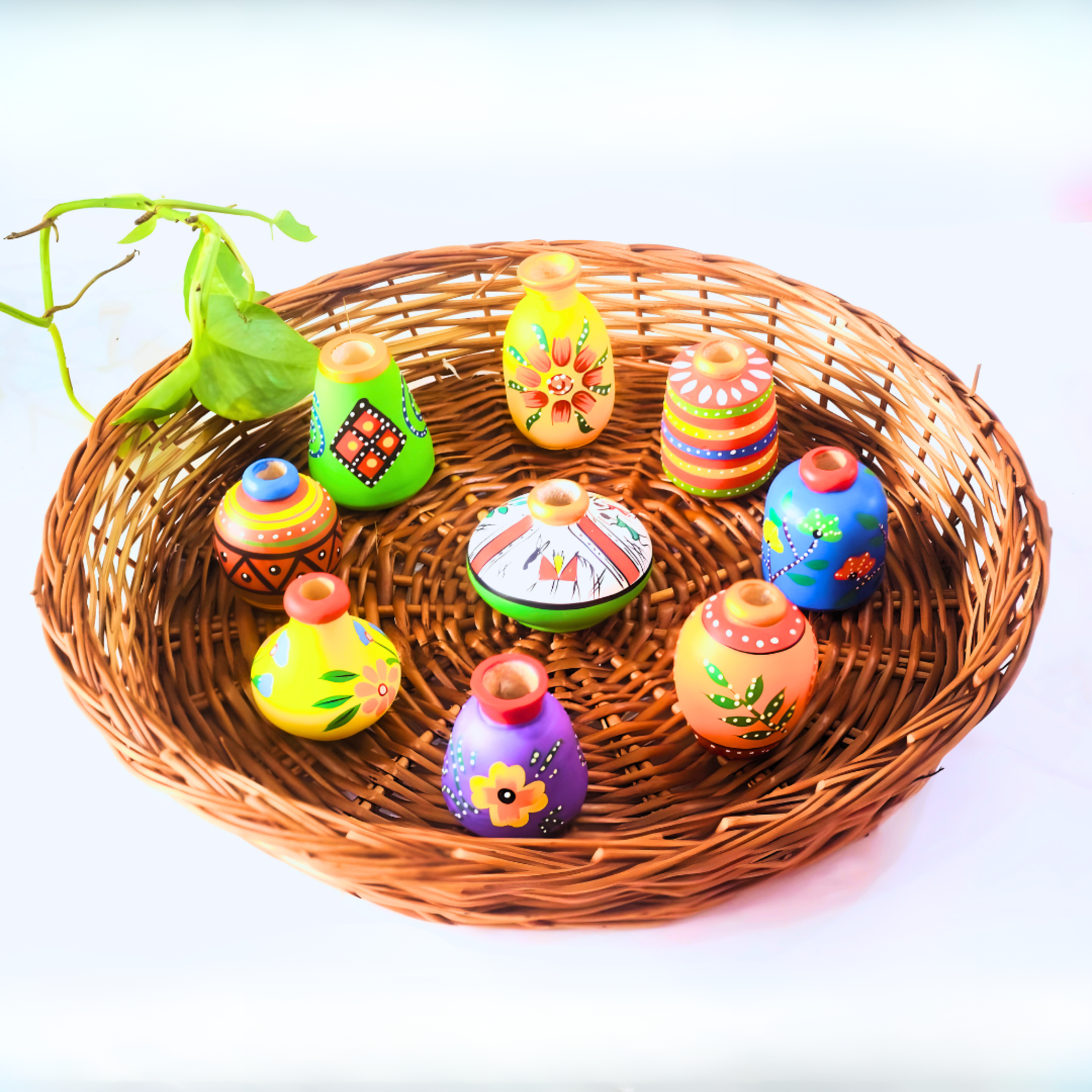 Wooden Wall Decor Pot Set